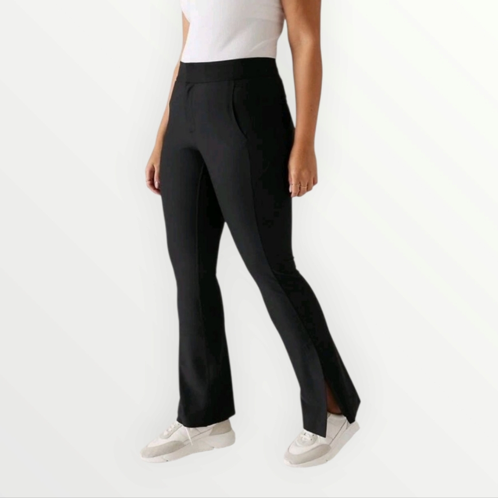 Athleta Stellar Flare Trouser Black Pants‎ 18 High-Stretch Workwear Flared Leg